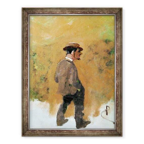 Tablou inramat - Rene Princeteau - Henri de Toulouse-Lautrec 1864-1901 in varsta de 19 ani - - Roveli