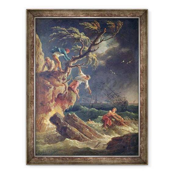 Tablou inramat - Claude Joseph Vernet - Furtuna - - Roveli