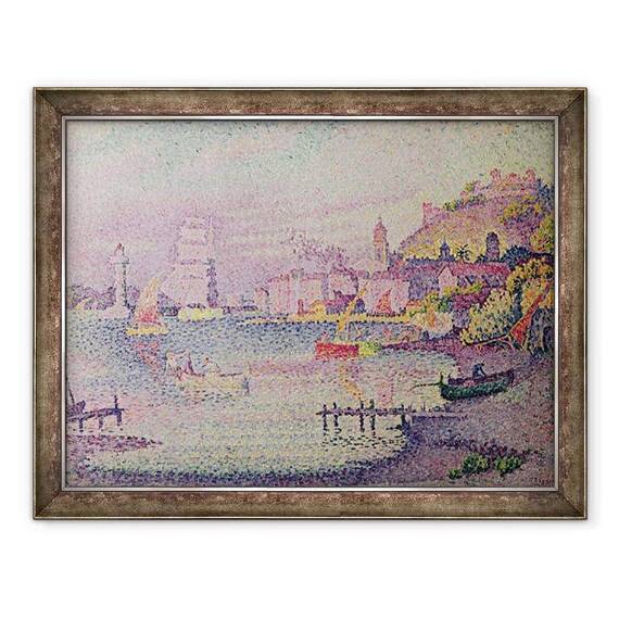 Tablou inramat - Paul Signac - Parasirea Portul Saint-Tropez - - Roveli