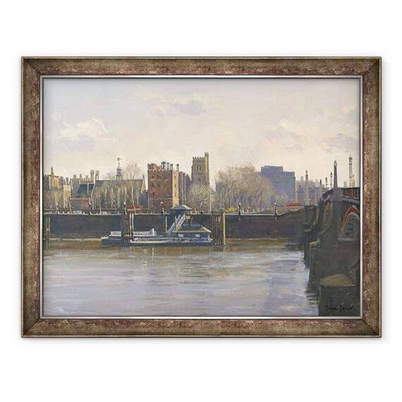 Tablou inramat - Julian Barrow - Palatul Lambeth - - Roveli