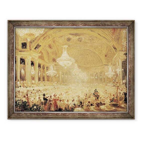 Tablou inramat - Eugene Emmanuel Viollet-le-Duc - Cina la Tuileries - - Roveli