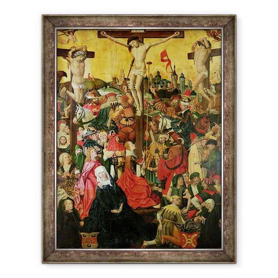 Tablou inramat - Master of Hamburg - The Crucifixion - - Roveli