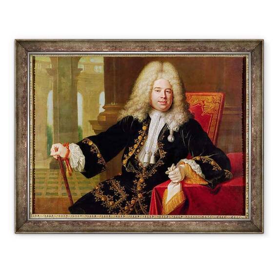 Tablou inramat - Nicolas de Largilliere - Portretul Magistratului - - Roveli