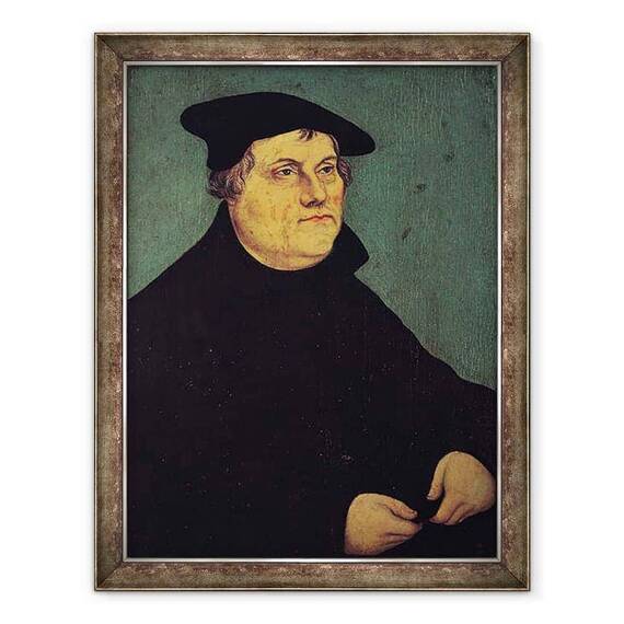 Tablou inramat - Lucas Cranach the Elder - Portretul lui Martin Luther 1483-1546 1543 - - Roveli