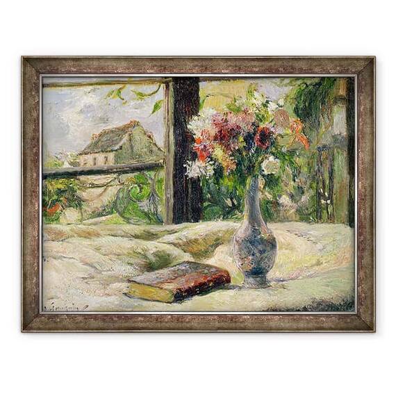 Tablou inramat - Paul Gauguin - Vaza de flori - - Roveli