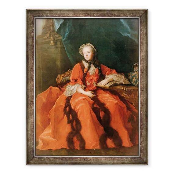 Tablou inramat - Jean-Marc Nattier - Portret De Maria Leszczynska 1703-68 1762 - - Roveli