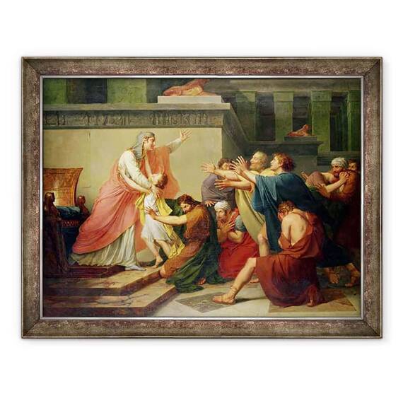 Tablou inramat - Baron Gerard, Francois Pascal Simon - Iosif recunoscut de fratii sai - - Roveli