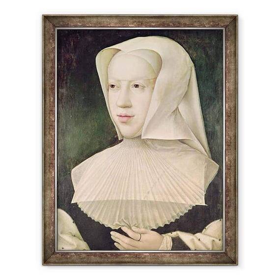 Tablou inramat - Bernard van Orley - Marguerite de Habsbourg 1480-1530 Ducesa de Savoia - - Roveli