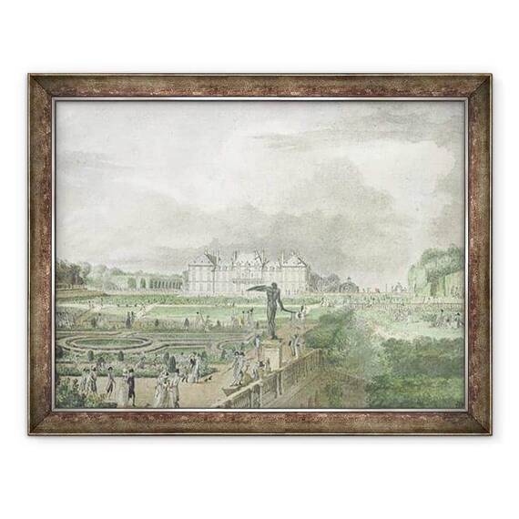 Tablou inramat - Meunier - Castelul si gradina Sceaux - - Roveli