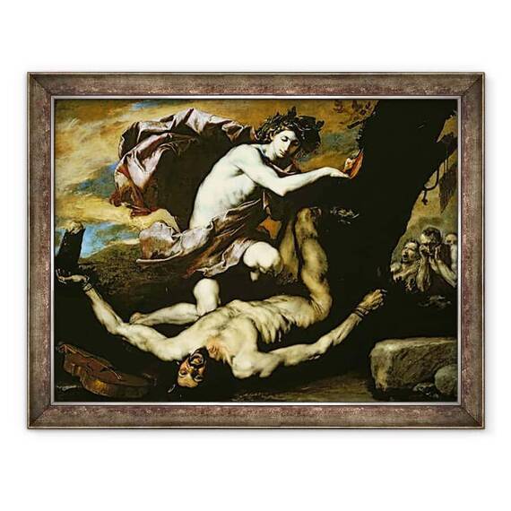 Tablou inramat - Jusepe de Ribera - Apollo si Marsyas - - Roveli