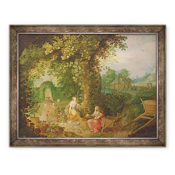 Tablou inramat - Frans II Francken the Younger - Vertumnus si Pomona - - Roveli