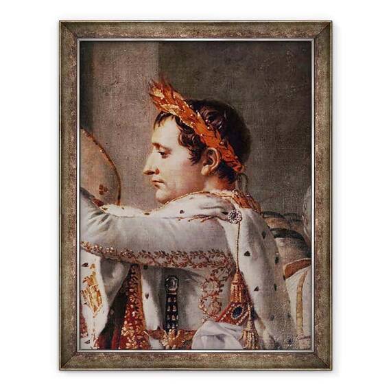 Tablou inramat - Jacques Louis David - Conchinarea imparatului Napoleon 1769-1821 si incoronarea imparatesei Josephine 1763-1814 de catre Papa Pius al VII-lea 1742-1823 - - Roveli