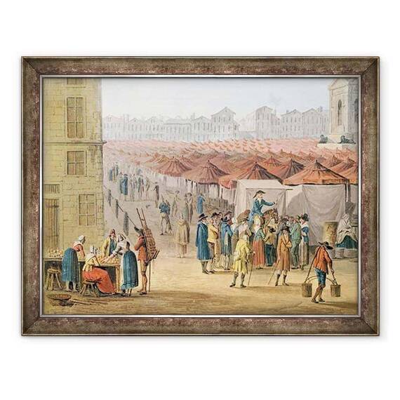 Tablou inramat - Thomas Naudet - Marche des Inocenti, detalii din partea stanga - - Roveli
