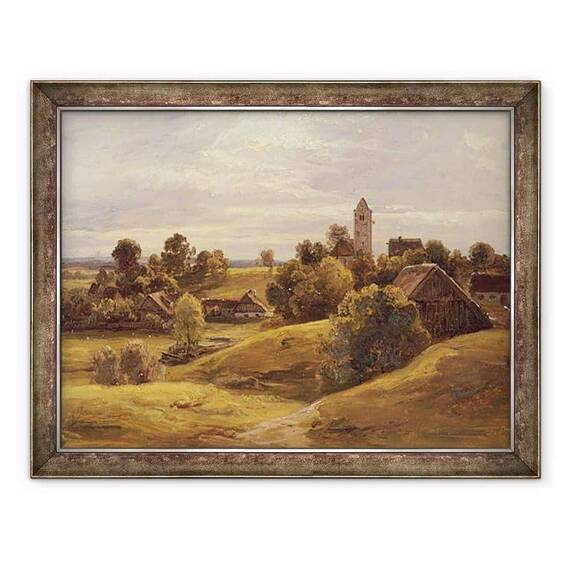 Tablou inramat - Christian Ernst Bernhard Morgenstern - Sat langa Dachau - - Roveli
