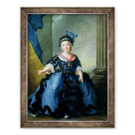 Tablou inramat - Jean-Marc Nattier - Louis-Joseph-Xavier de France 1751-61 Duce de Burgundia - - Roveli
