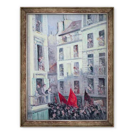 Tablou inramat - Maximilien Luce - Frontul Popular - - Roveli