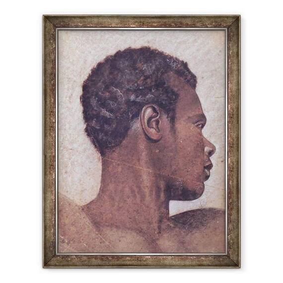 Tablou inramat - Theodore Gericault - seful unui negru - - Roveli