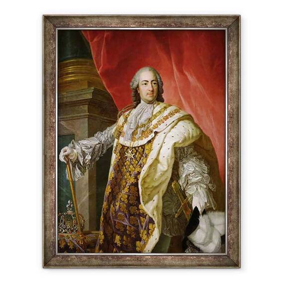 Tablou inramat - Louis Michel van Loo - Louis XV 1710-74 - - Roveli