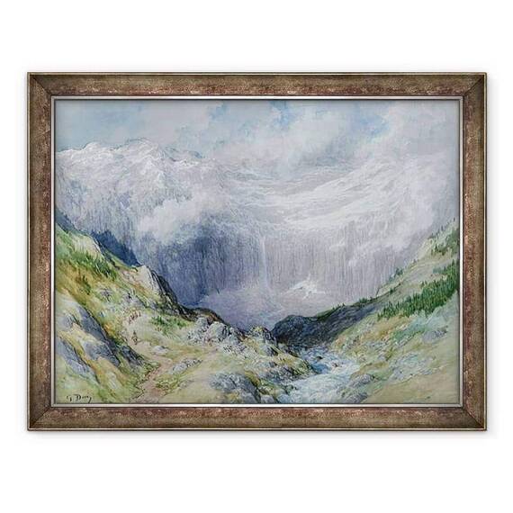 Tablou inramat - Gustave Dore - Circul de la Gavarnie - - Roveli