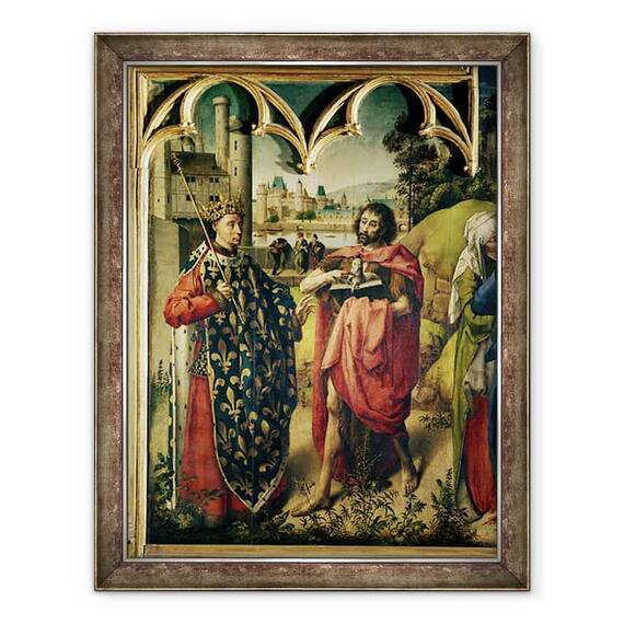 Tablou inramat - Scoala franceza - Parlamentul Altarpiece Paris - - Roveli