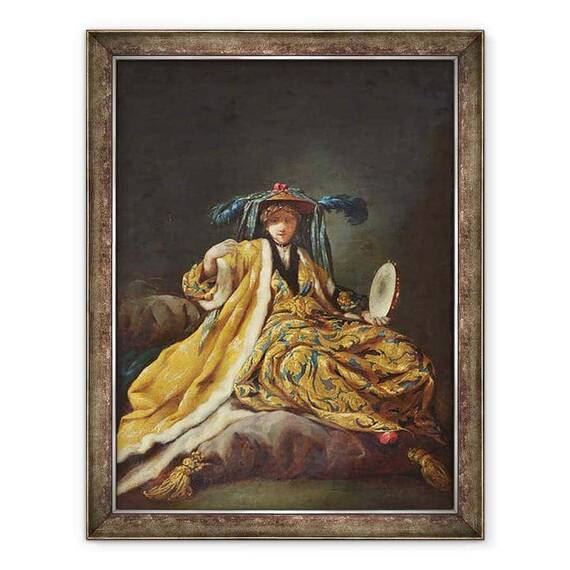 Tablou inramat - Jean Barbault - Sultana greaca - - Roveli