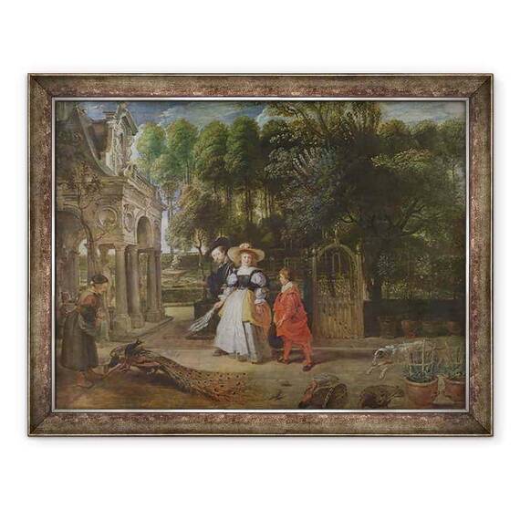 Tablou inramat - Peter Paul Rubens - Rubens si Helene Fourment 1614-73 in gradina - - Roveli