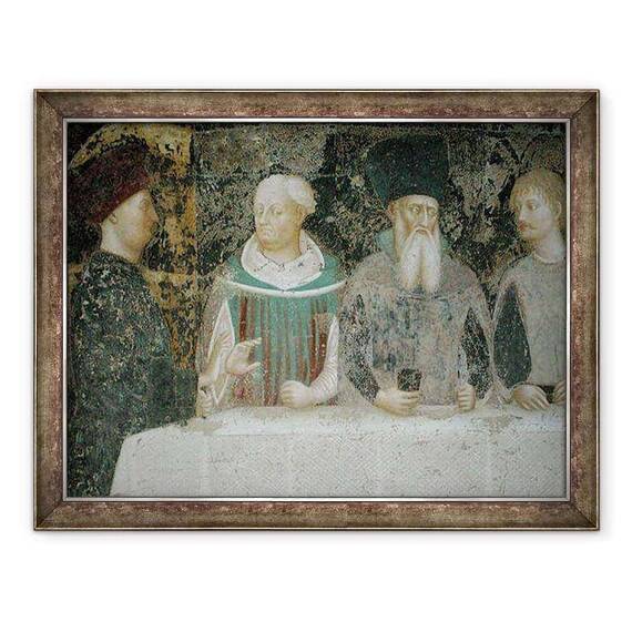 Tablou inramat - Tommaso Masolino da Panicale - Banchetul lui Irod II - - Roveli