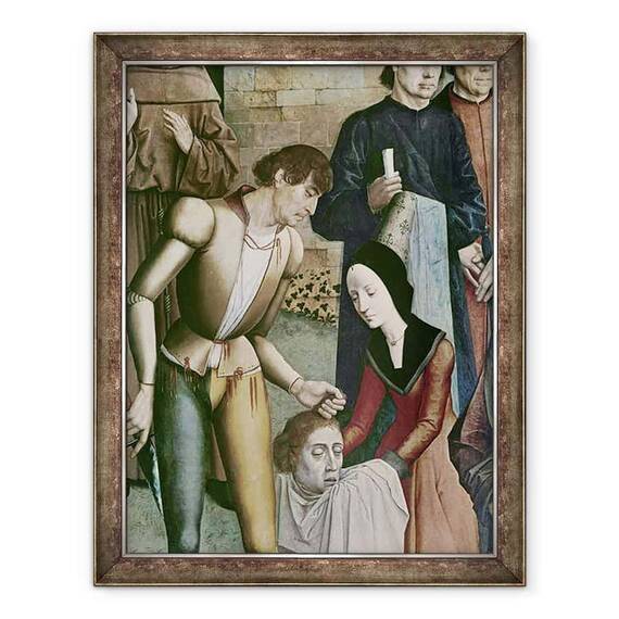 Tablou inramat - Dirck Bouts - Justitia imparatului Otto, Executarea omului nevinovat - - Roveli