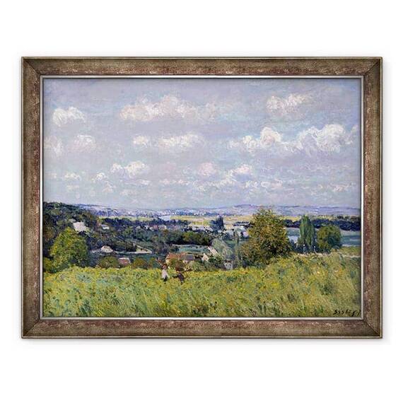 Tablou inramat - Alfred Sisley - Valea Senei la Saint-Cloud - - Roveli