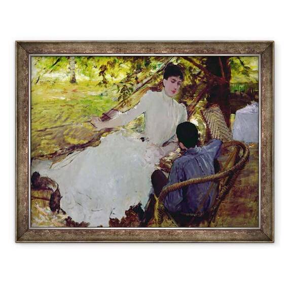 Tablou inramat - Joseph de Nittis - in Hammac II - - Roveli