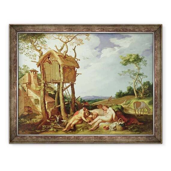 Tablou inramat - Abraham Bloemaert - Parabola cu graul si neghina - - Roveli