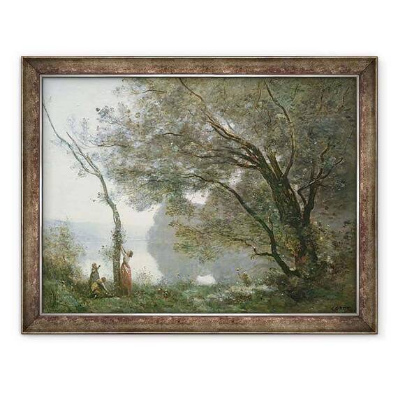 Tablou inramat - Jean Baptiste Camille Corot - Suvenir de Mortefontaine - - Roveli