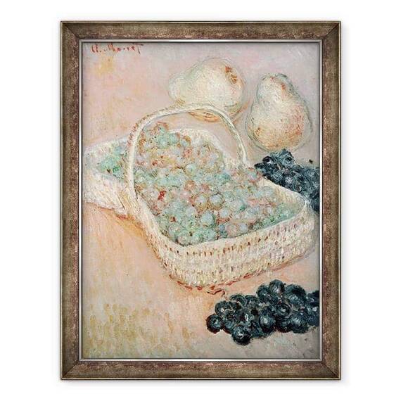 Tablou inramat - Claude Monet - Cosul cu Struguri - - Roveli