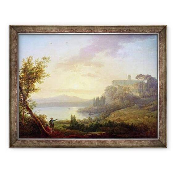 Tablou inramat - Jean-Francois Hue - Peisaj italian - - Roveli