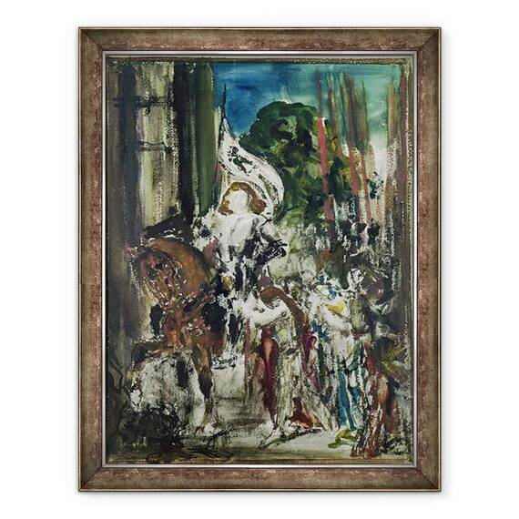 Tablou inramat - Gustave Moreau - Ioana dArc - - Roveli
