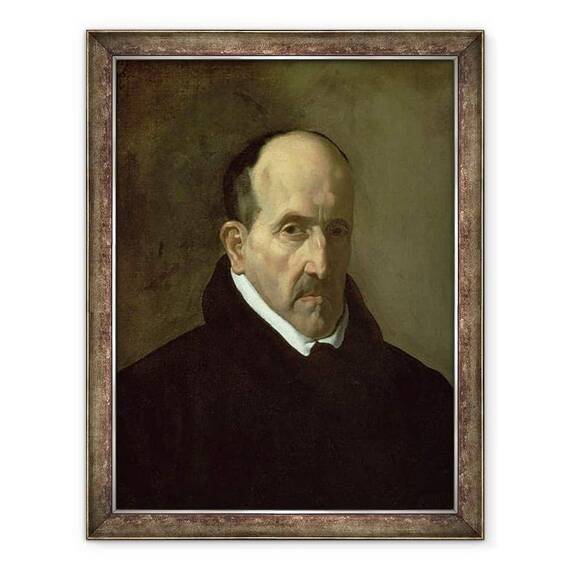 Tablou inramat - Diego Rodriguez de Silva y Velazquez - Portretul lui Don Luis de Gongora y Argote 1561-1627 1622 - - Roveli