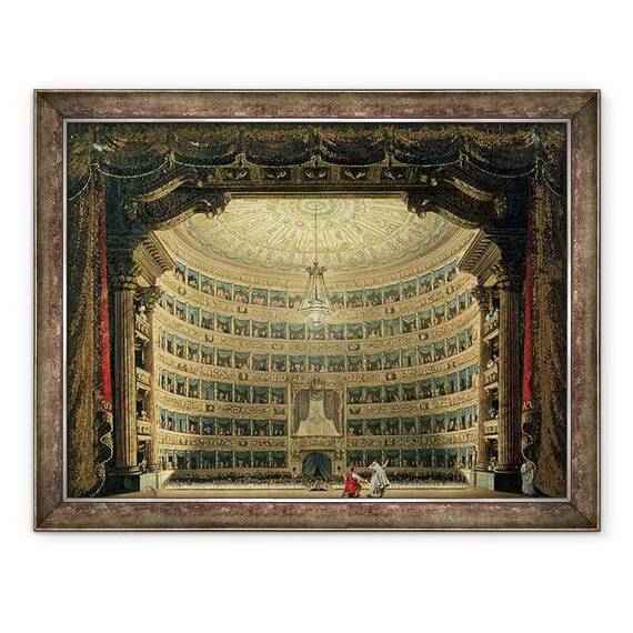 Tablou inramat - Scoala Italiana - La Scala, Milan - - Roveli
