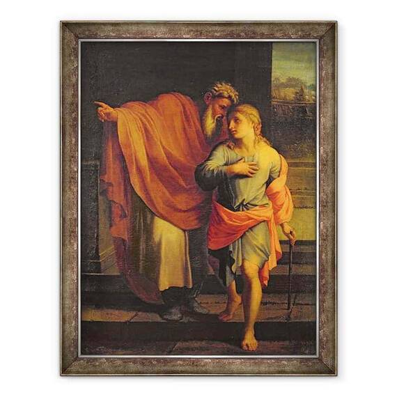 Tablou inramat - Eustache Le Sueur - Iacov il trimite pe Fiul sau, Iosif - - Roveli