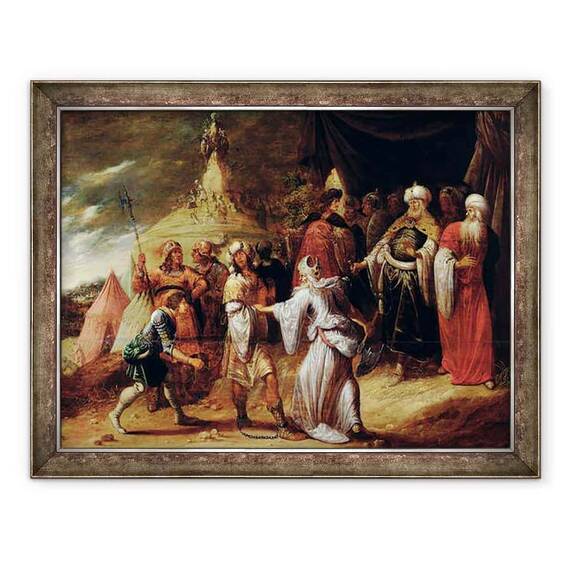 Tablou inramat - Rombout van Troyen - Samuel Uciderea Agag - - Roveli