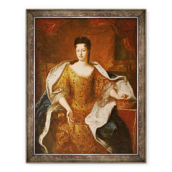 Tablou inramat - Pierre Gobert - Elisabeth-Charlotte dOrleans 1676-1744 Ducesa de Lorena - - Roveli