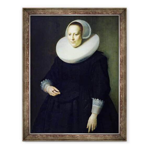 Tablou inramat - Michiel Jansz van Miereveld - Portretul unei femei - - Roveli