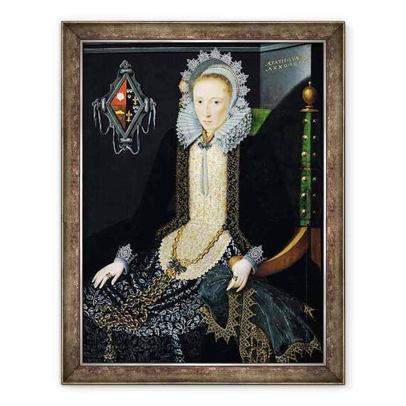 Tablou inramat - Salomon Mesdach - Portret De Adriana van Nesse - - Roveli