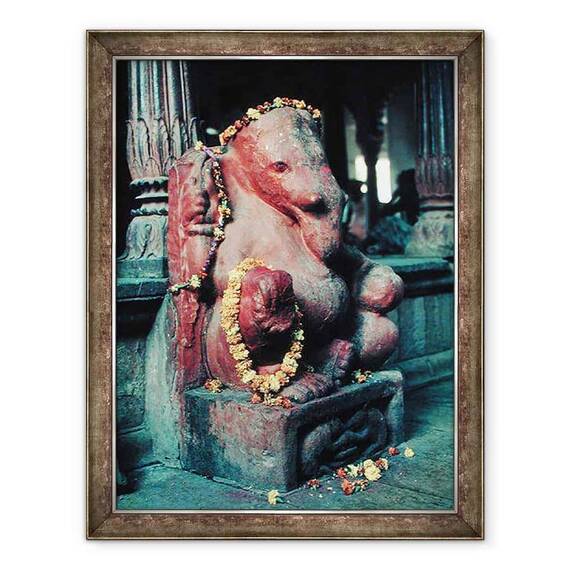 Tablou inramat - Scoala indiana - Zeul elefant - - Roveli