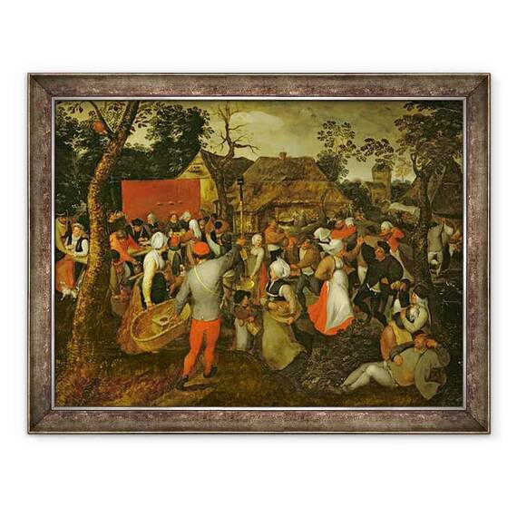 Tablou inramat - Pieter Bruegel the Elder - Targul taranesc - - Roveli