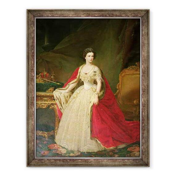 Tablou inramat - Giuseppe Sogni - imparateasa Elisabeta 1837-98 de Bavaria - - Roveli