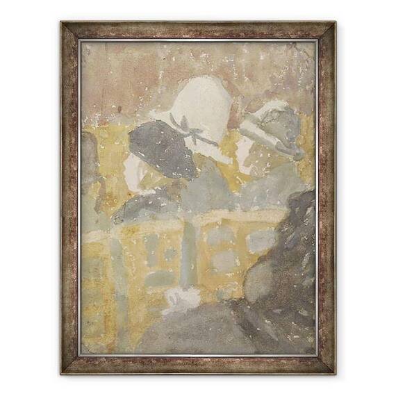 Tablou inramat - Gwen John - Fete intr-o biserica - - Roveli