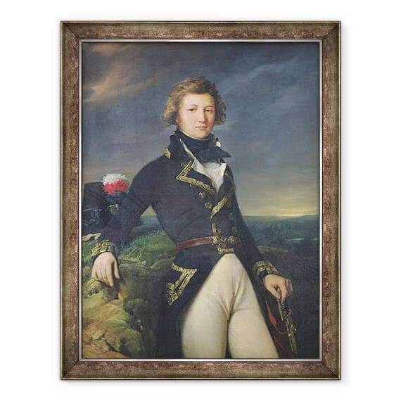 Tablou inramat - Leon Cogniet - Louis-Philippe dOrleans 1773-1850 1834 - - Roveli