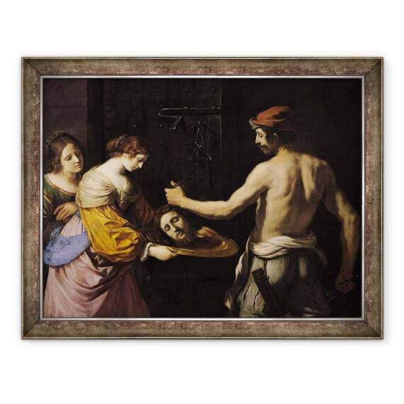 Tablou inramat - Guercino - Salome Primind Capul Sfantului Ioan Botezatorul - - Roveli