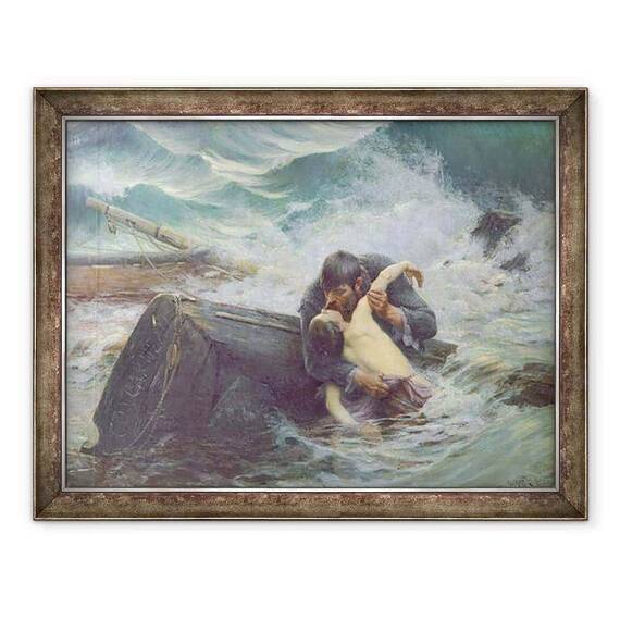 Tablou inramat - Alfred Guillou - Adieu - - Roveli