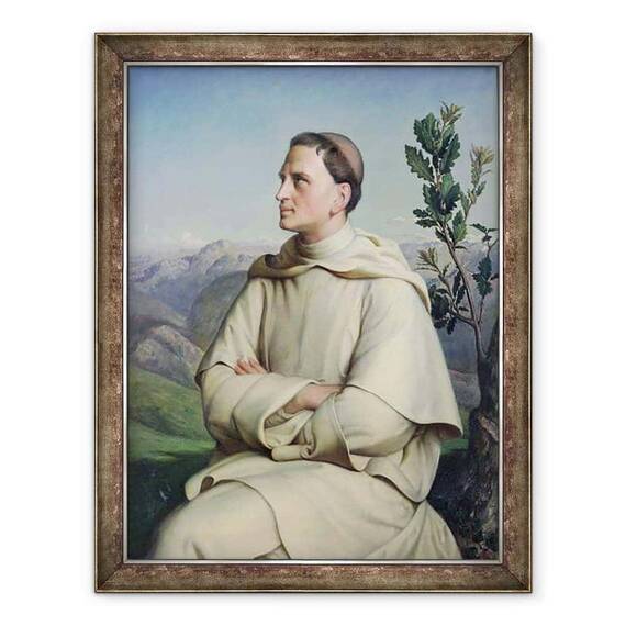 Tablou inramat - Louis Janmot - Henri Lacordaire 1802-61 a Sorreze - - Roveli